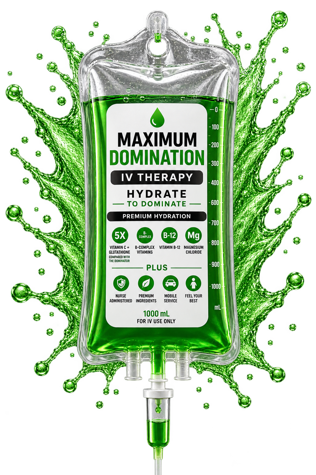 Maximum Domination IV therapy bag